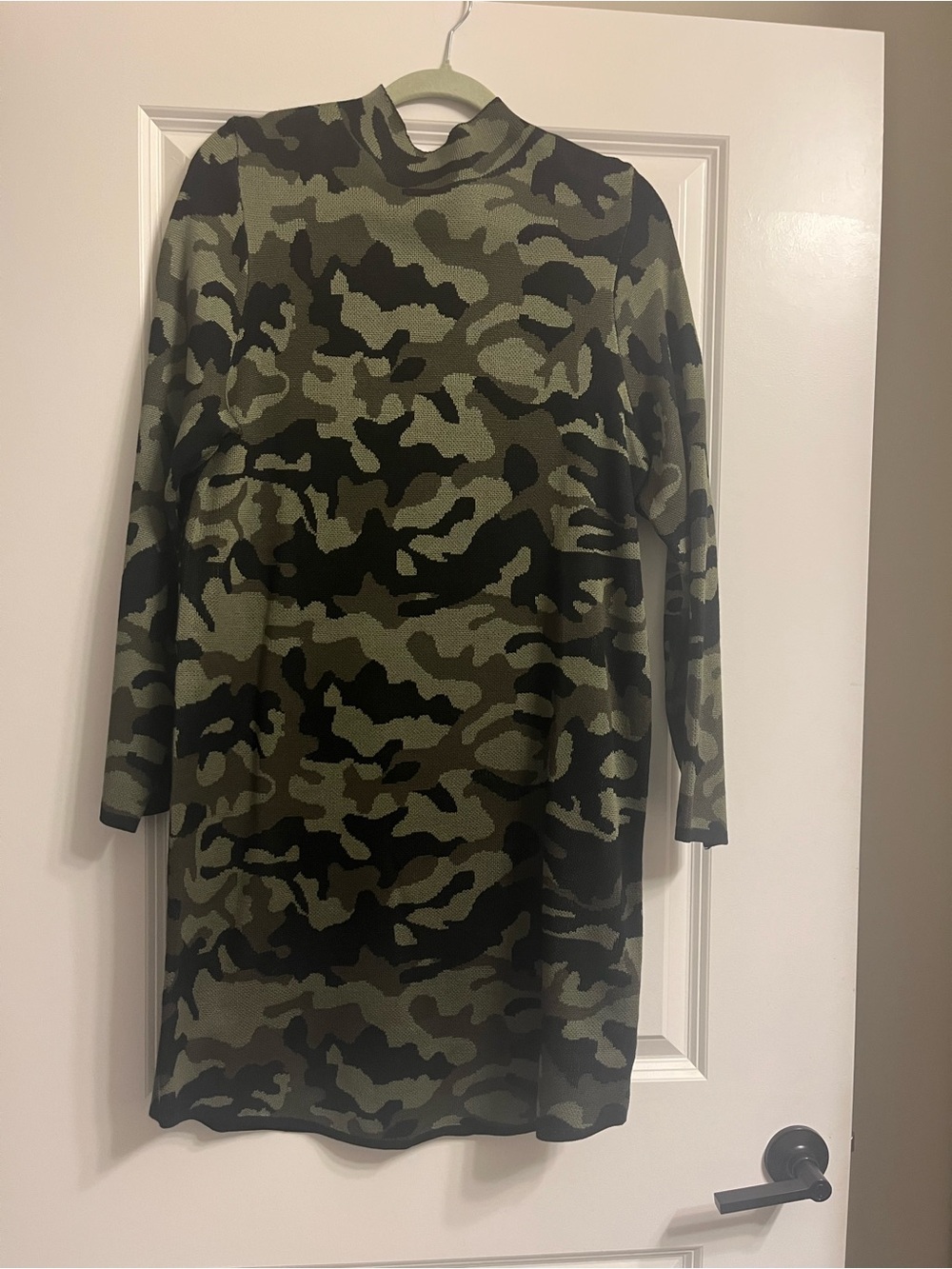 Fashion Nova Camo Sweater Mini Dress - Picture 1 of 3